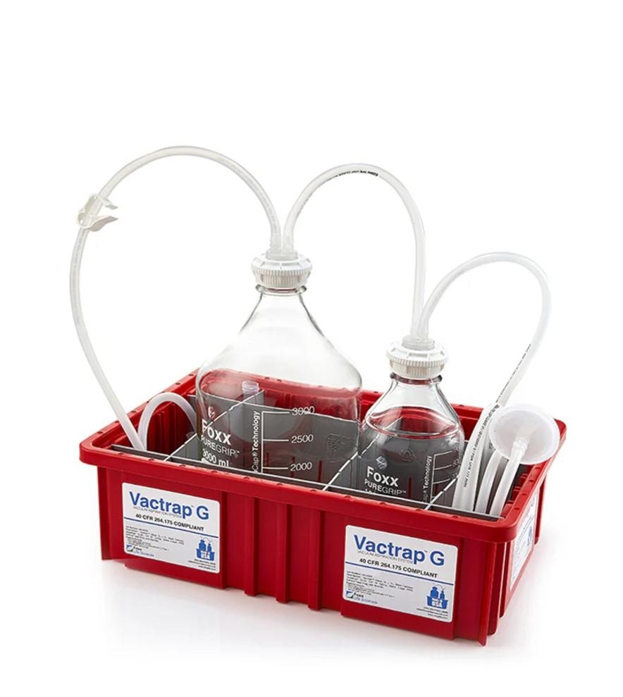 Foxx Vactrap G Vacuum Trap 3L+1L Glass System Lab Safety CDC Rated